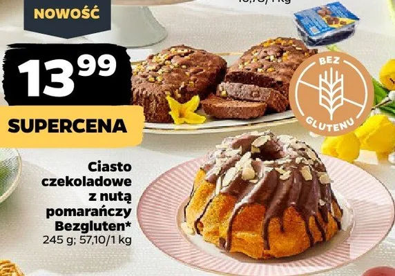 Ciasto czekoladowe z nutą pomarańczy Bezgluten promocja w Netto