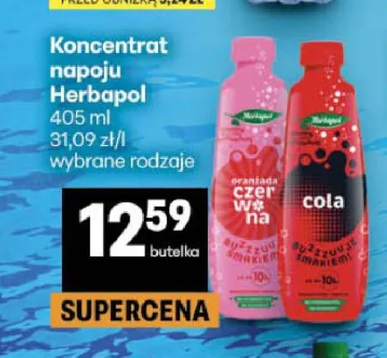 Koncentrat napoju Herbapol cola promocja w Delikatesy Centrum