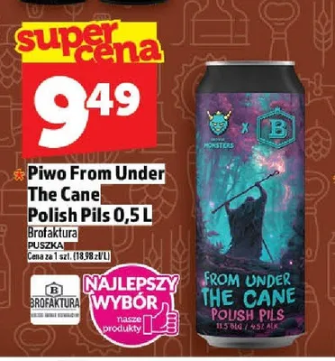 Piwo From Under The Cane Polish Pils promocja w TOPAZ