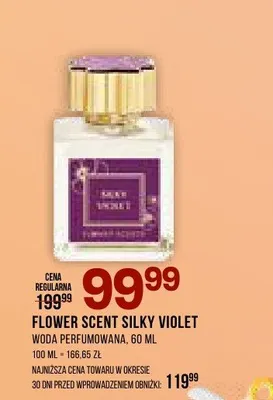 Woda perfumowana FLOWER SCENT SILKY VIOLET promocja w Drogerie Natura