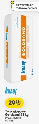 Tynk gipsowy Goldband promocja w Castorama