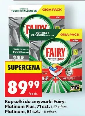 Kapsułki do zmywarki Platinum Plus promocja w Biedronka