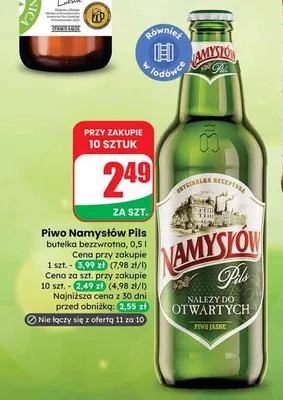 Piwo Namysłów Pils promocja w Dino