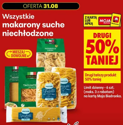 Makaron Penne Pastani promocja w Biedronka