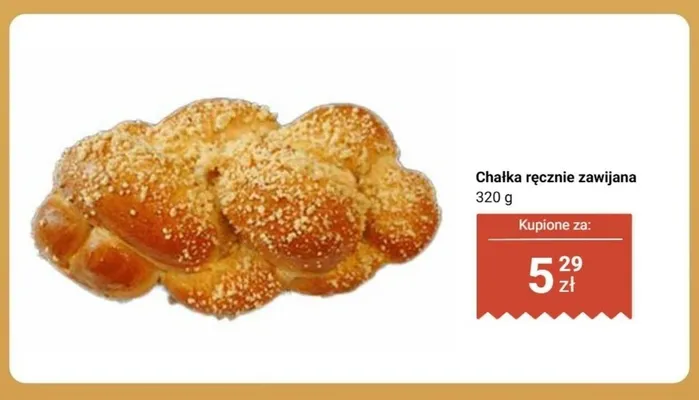 Chałka ręcznie zawijana promocja w Biedronka