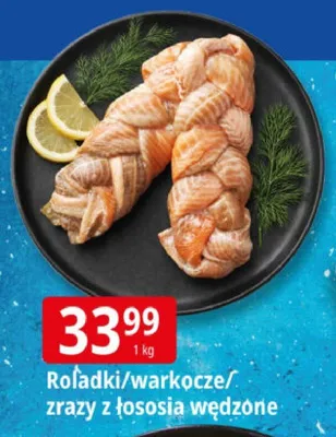 Roladki/warkocze/zrazy z łososia wędzone promocja w Leclerc