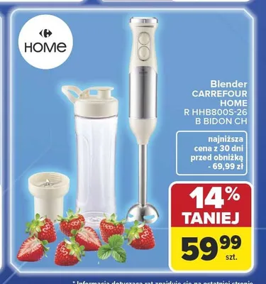 Blender CARREFOUR HOME R HHB800S-26 B BIDON CH promocja w Carrefour