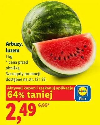 Arbuzy luzem promocja w Lidl