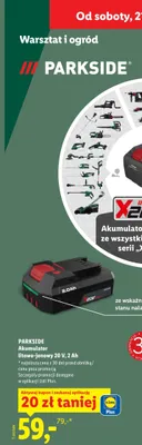 Akumulator litowo-jonowy 20 V, 2 Ah promocja w Lidl