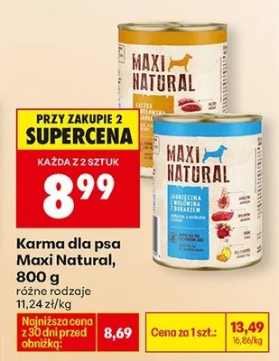 Karma dla psa różne rodzaje promocja w Biedronka