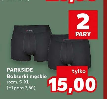 Bokserki męskie 2-pak Parkside promocja w Kaufland
