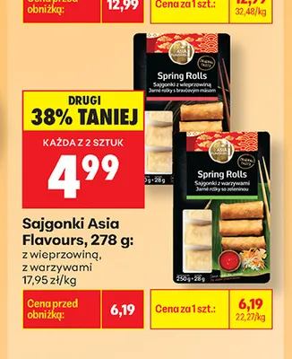 Sajgonki z wieprzowiną Asia Flavours promocja w Biedronka