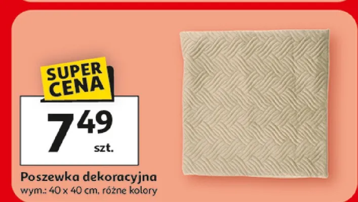 Poszewka dekoracyjna promocja w Auchan