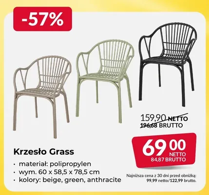 Krzesło Grass promocja w Makro