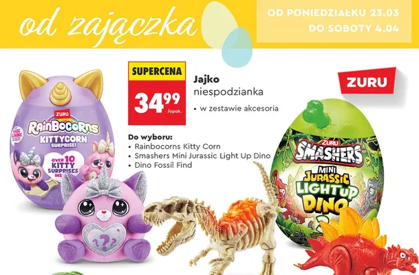 Jajko niespodzianka w zestawie akcesoria promocja w Biedronka