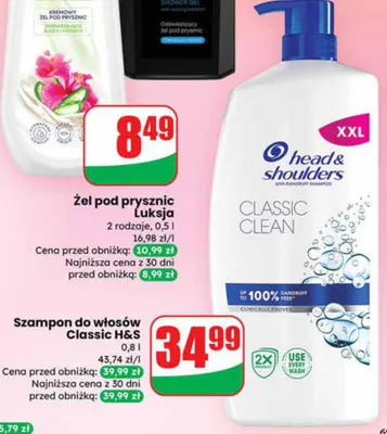 Szampon do włosów Classic H&S promocja w Dino