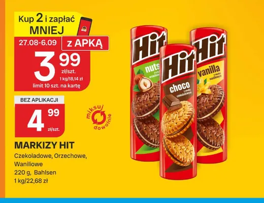 Markizy Hit waniliowe promocja w Chorten