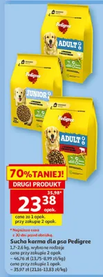 Sucha karma dla psa Pedigree promocja w Auchan