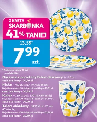 Naczynia z porcelany Talerz obiadowy śr. 26cm promocja w Auchan
