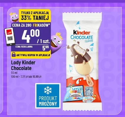 Lody Kinder Chocolate promocja w POLOmarket