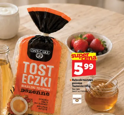 Bułeczki tostowe pszenne Tosteczki Dan Cake promocja w TOPAZ