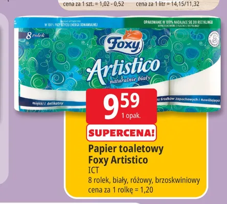 Papier toaletowy Foxy Artistico promocja w Leclerc