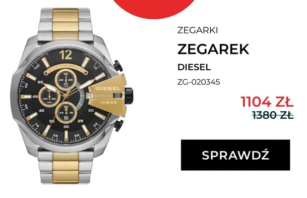 Zegarek Diesel ZG-020345 promocja w Briju