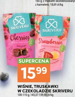 Truskawki w czekoladzie Skriveru promocja w Stokrotka