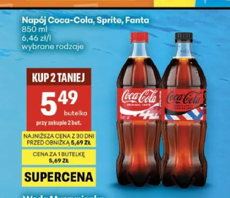 Napój Coca-Cola promocja w Delikatesy Centrum