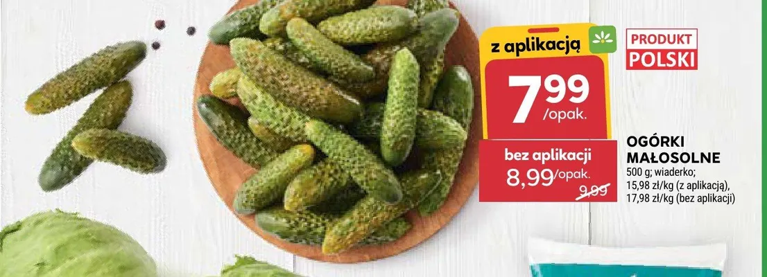 Ogórki małosolne polskie promocja w Stokrotka