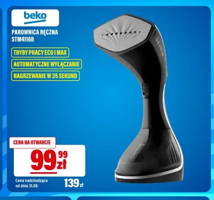 Parownica ręczna Beko STM4116B promocja w RTV EURO AGD