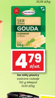 Ser żółty plastry Mlekpol promocja w emma MARKET