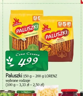 Paluszki Lajkonik promocja w CEZAR Delikatesy