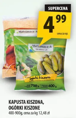 Kapusta kiszona, ogórki kiszone promocja w Arhelan