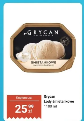 Lody śmietankowe promocja w Biedronka