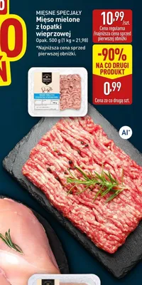 Mięso mielone z łopatki wieprzowej Mięsne Specjały promocja w Aldi