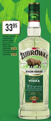 Wódka smakowa Żubrówka Bison Grass promocja w Dino