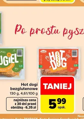 Hot dogi bezglutenowe Incola promocja w Carrefour