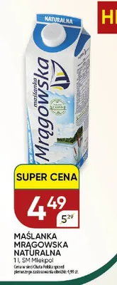 Maślanka Mrągowska Naturalna Mlekpol promocja w Chata Polska