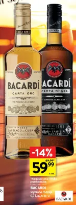 Rum Bacardi Carta Negra promocja w Intermarche