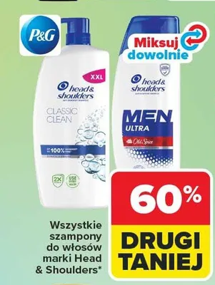 Wszystkie szampony do włosów marki Head & Shoulders promocja w Carrefour