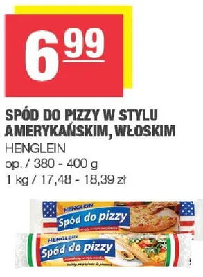 Spód do pizzy w stylu amerykańskim, włoskim promocja w SPAR