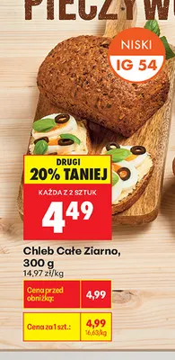 Chleb Całe Ziarno promocja w Biedronka