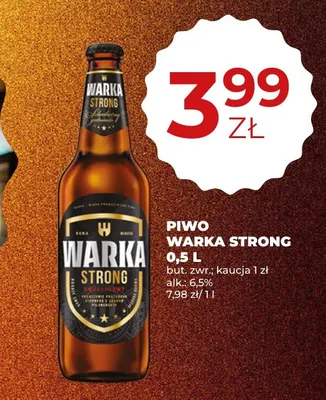 Piwo Warka Strong promocja w Duży Ben