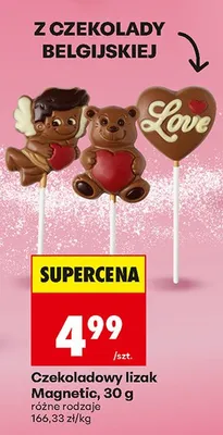 Czekolada Czekoladowy lizak Magnetic promocja w Biedronka