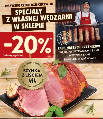 Szynka z liściem promocja w Intermarche