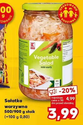 Sałatka warzywna promocja w Kaufland