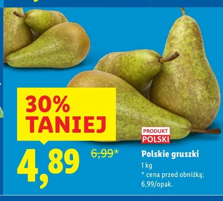 Gruszki polskie promocja w Lidl