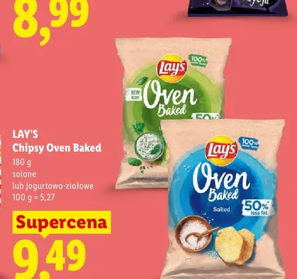 Chipsy Lay's Oven Baked solone promocja w Lidl
