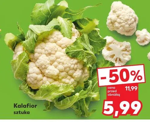 Kalafior sztuka promocja w Kaufland